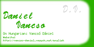 daniel vancso business card